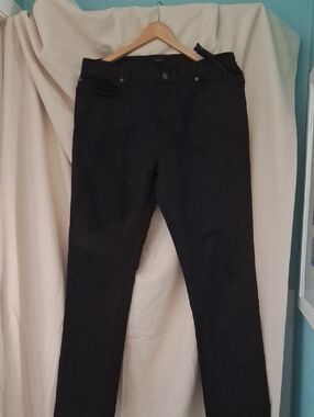 Quince Warren Stretch Straight Jeans Black 34x32 NWT